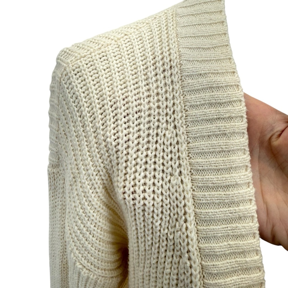 Faherty Boyfriend Cardigan Small Natural / Cream - Picture 10 of 15